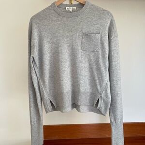 Alex Mill Gray Crew Neck Cotton & Wool Sweater